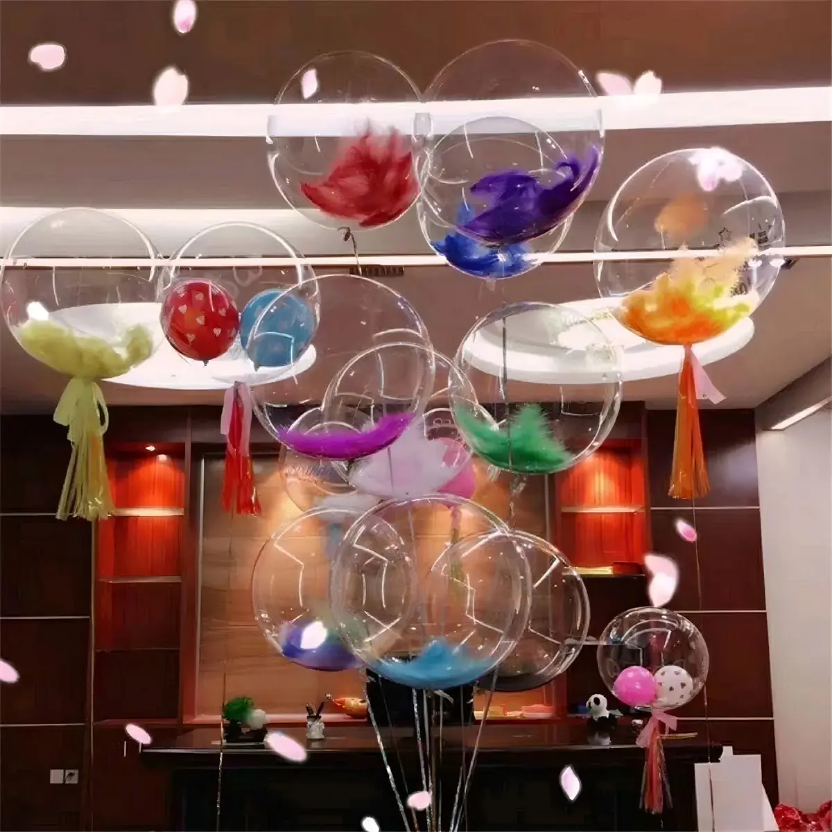 20 Unidades Balão Bubble 18 Polegadas Genérica Bobo Balloon - outro ângulo - foto 4 de 4