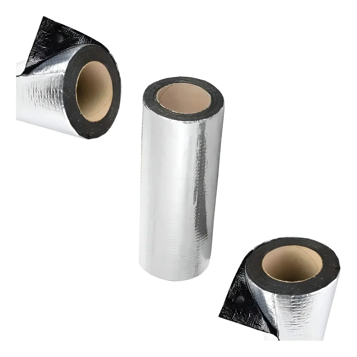 3 Mantas Asfáltica Aluminizada Telhado Auto Adesiva 45cmx10m - Dryko Fita vedatudo 90cm Prateado