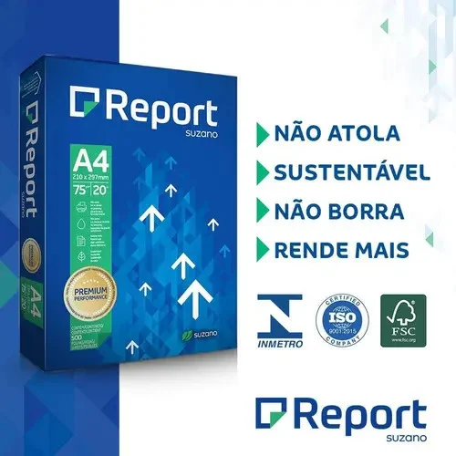 Caixa Papel Sulfite A4 Report 10 - embalagem e acessórios - foto 6 de 6