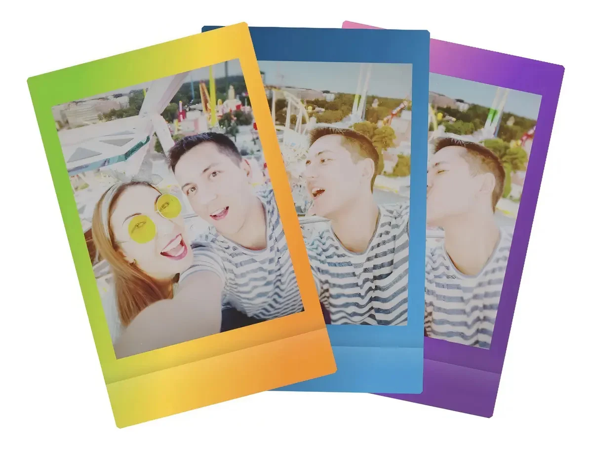 Filme instantâneo Fujifilm Instax Mini Rainbow - vista lateral - foto 2 de 4
