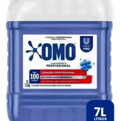 Lava Roupas Líquido Omo Lavanderia Profissional Lavagem 7 L