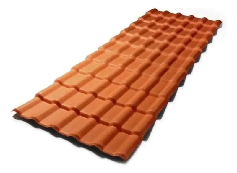 Telha Pvc Plan Precon 2.42x0.88m Terracota - em uso - foto 5 de 6