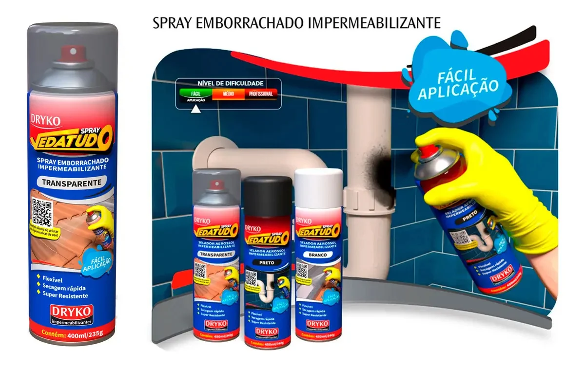 Spray Vedatudo Vazamentos De Agua Reparo Dryko - detalhes - foto 3 de 4