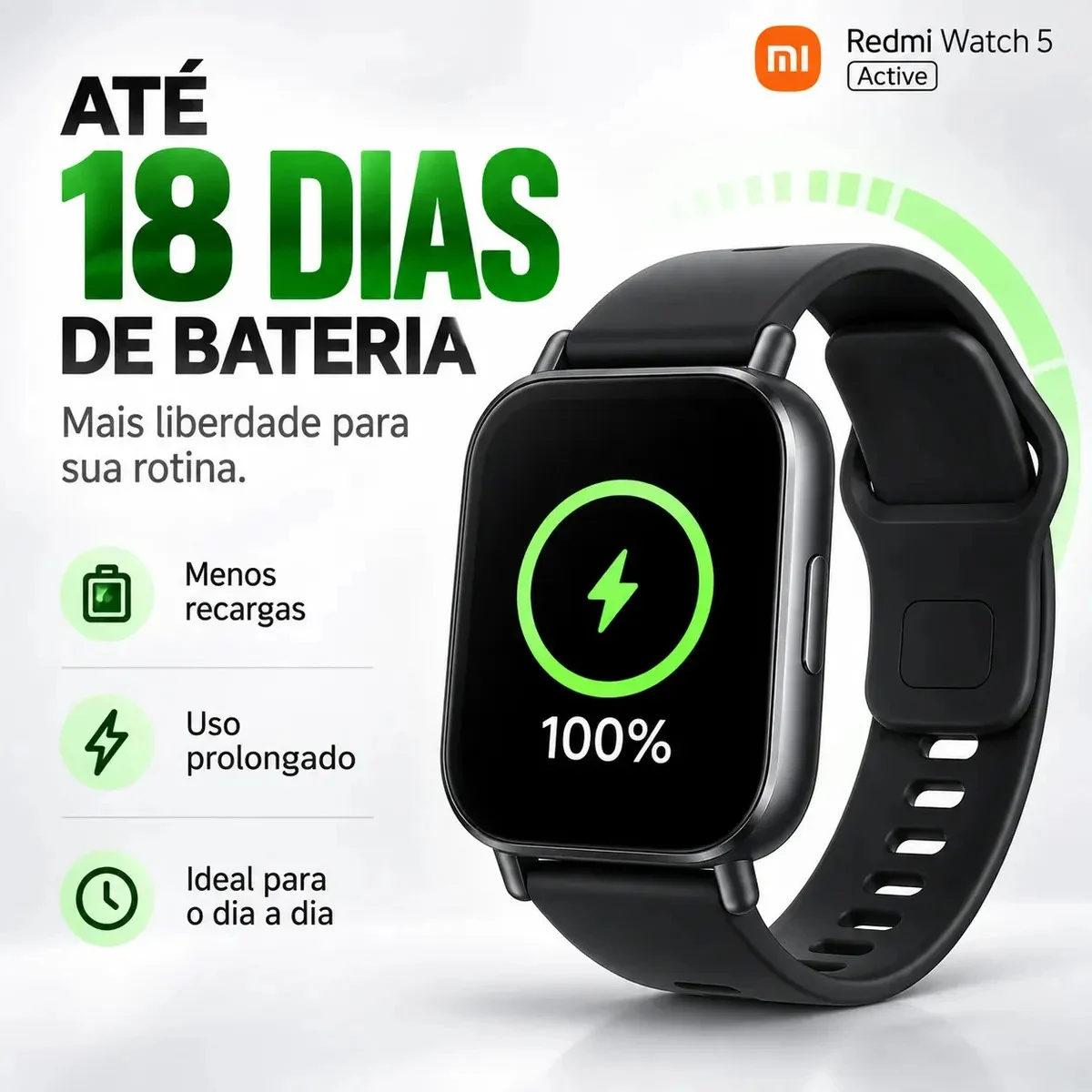 Smartwatch Xiaomi Redmi Watch 5 Active - detalhes - foto 3 de 4