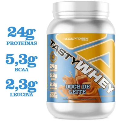 Proteína Adaptogen Science Tasty Whey Gourmet em pó sabor Doce de leite x 900g