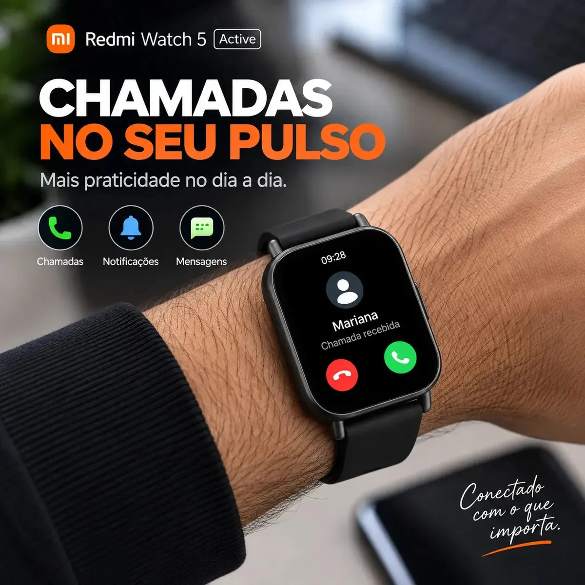 Smartwatch Xiaomi Redmi Watch 5 Active - outro ângulo - foto 4 de 4