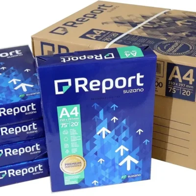 Caixa Papel Sulfite A4 Report 10 Resmas De 500 Folhas Kit