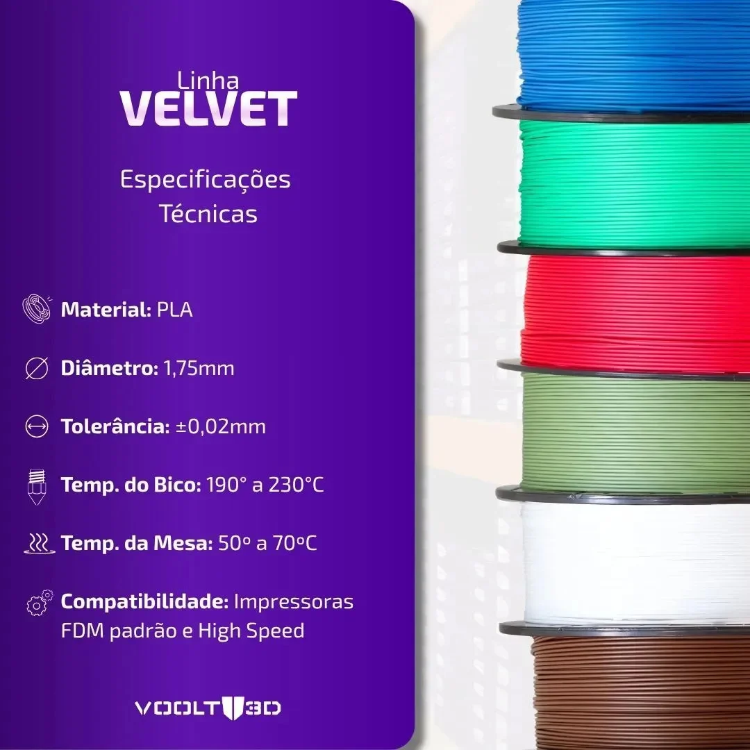 Voolt3D PLA Cor Verde Filamento Efeito - outro ângulo - foto 4 de 4