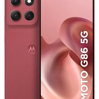 Smartphone Motorola Moto G86 5g - 256gb 8gb Ram+16gb Ram Boost, Tela 1.5k Poled, 50mp Sony Camera Ois Moto Ai, Videos Em 4k, Ip68 + Ip69 - Vermelho