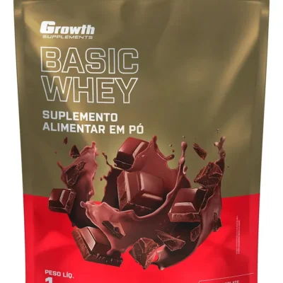 Proteína Growth Supplements Basic Whey em pó sabor Chocolate x 1kg