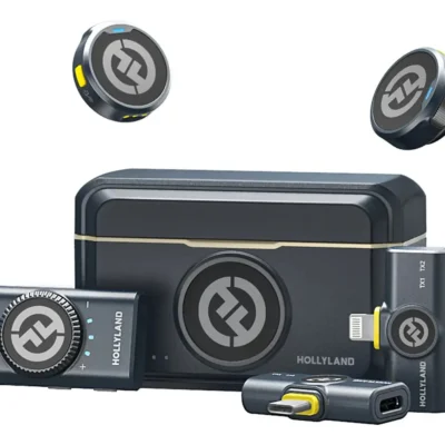 Microfone de lapela Hollyland Lark M2 Lark M2 Combo Preto.