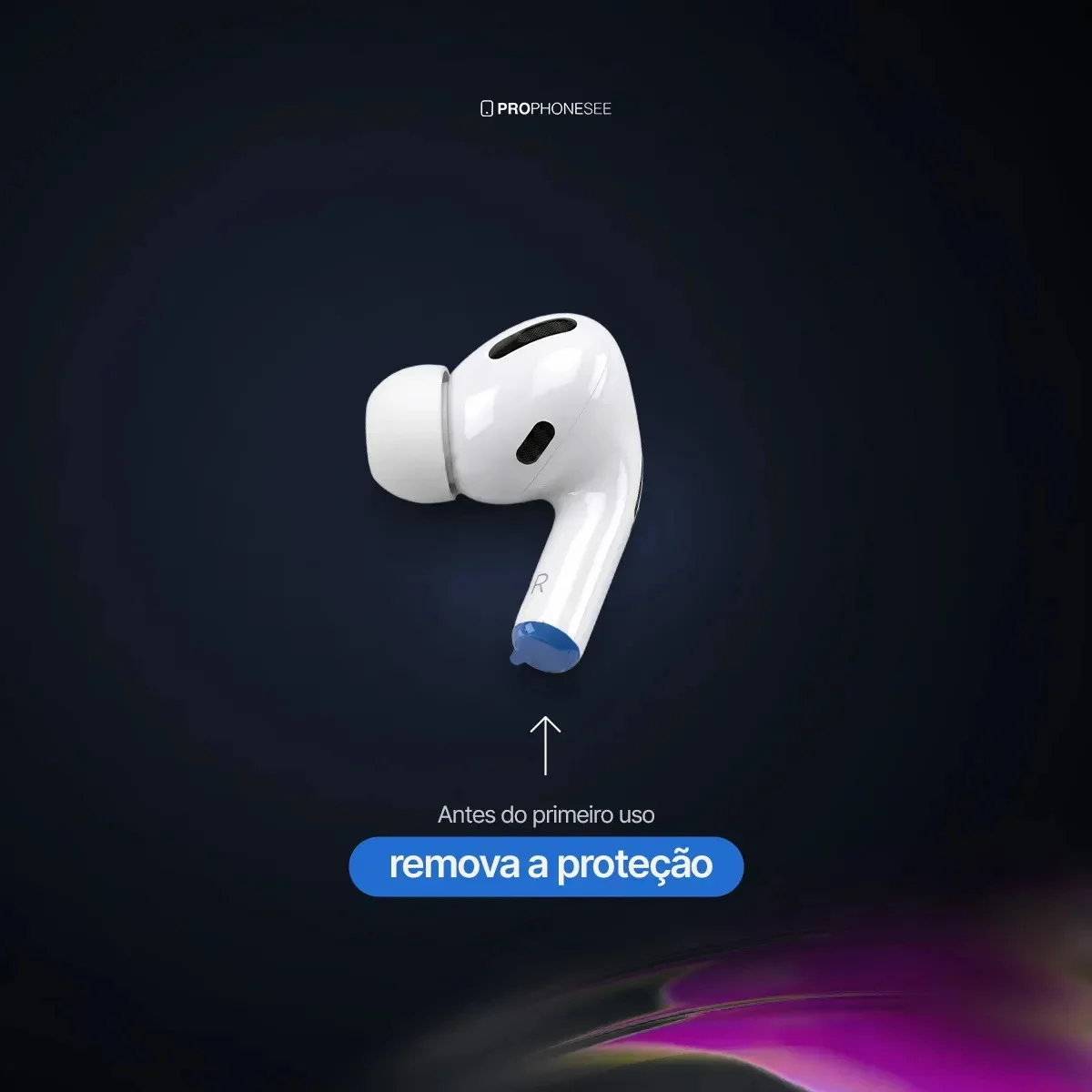 Fone Ouvido Bluetooth Compatível Com Iphone PRO PHONE SEE - vista lateral - foto 2 de 4