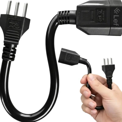 Adaptador Tomada 20a P/ 10a Carregador Carro Elétrico Bivolt Two Lef