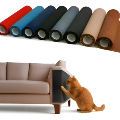 Arranhador E Protetor De Sofá Carpete Adesivo Gatos 200x50cm Cor Cinza
