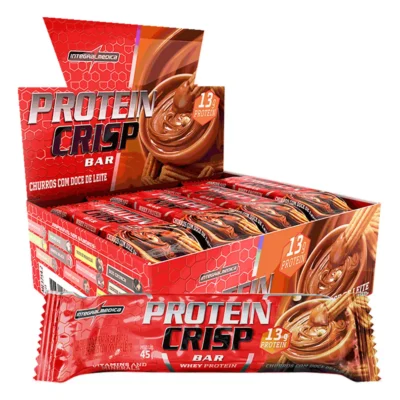 Barra de Proteína Whey Crisp Churros 12un Integralmedica - Energia para o Dia, Fonte de Proteína e Textura Irresistível