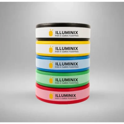 Cabo Flexível 1,5 Mm² Illuminix Rolo Com 100 Metros 750v Preto
