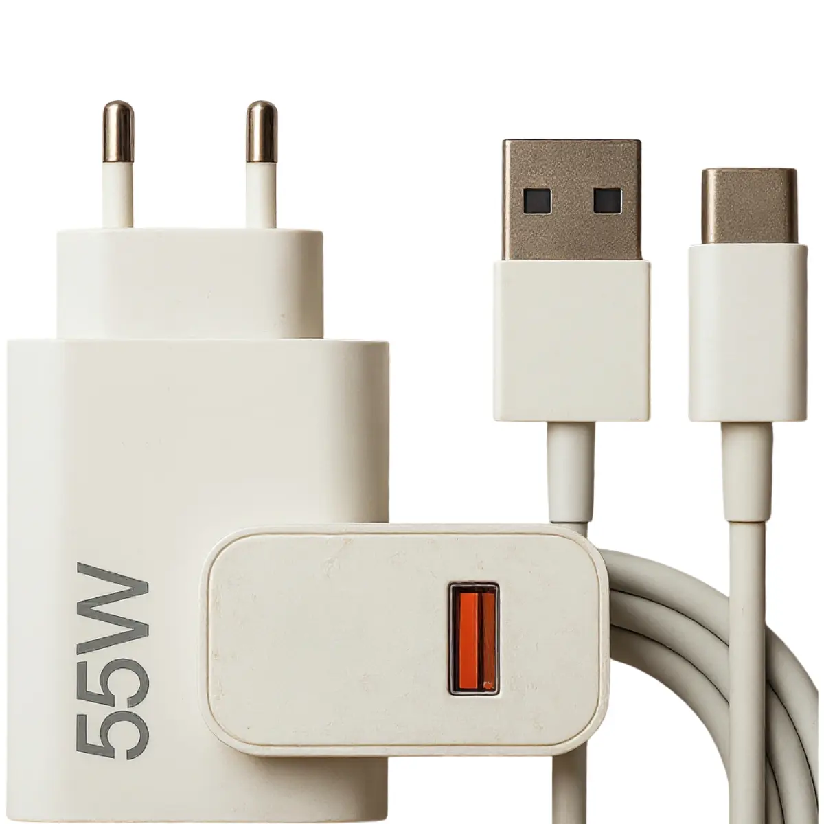 Carregador Turbo 55w USB-C Com Cabo ELETRIC TECK - vista lateral - foto 2 de 4