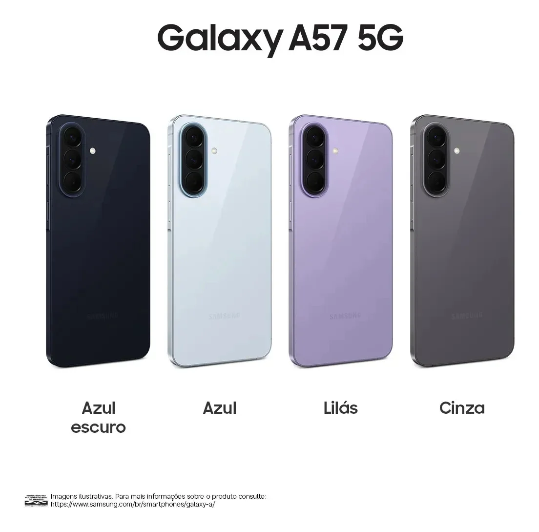 Celular Samsung Galaxy A57 5G 128GB, - vista lateral - foto 2 de 4