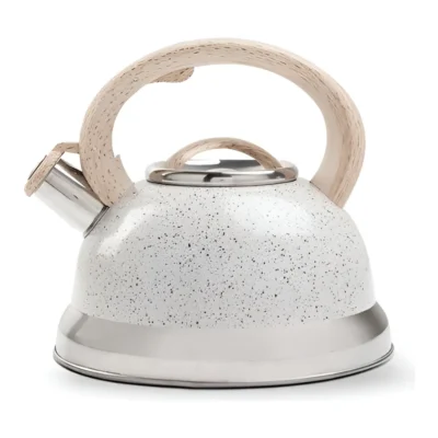 Chaleira Bule Alumínio C/ Apito Roma Vanilla Brinox 2,7 L