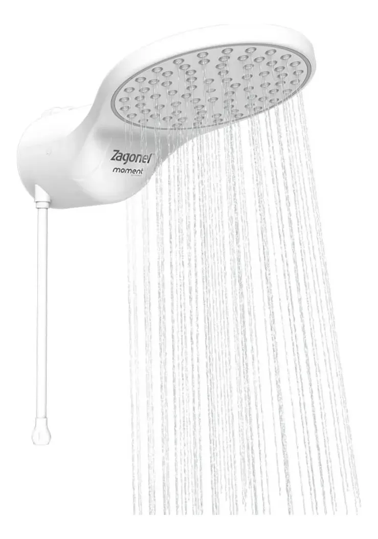Chuveiro Eletrônico Zagonel Moment 7500W Branco - detalhes - foto 3 de 4