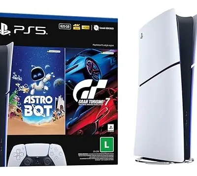 Console Playstation®5 Slim Digital - Pacote Astro Bot E Gran Turismo 7 - Branco