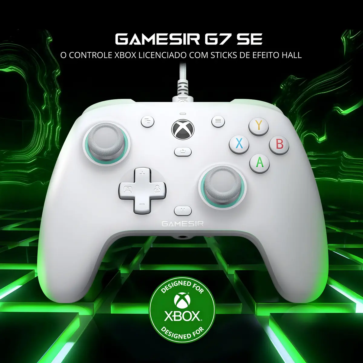Controle GameSir G7 SE com Fio - vista lateral - foto 2 de 6