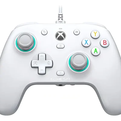Controle GameSir G7 SE com Fio para Xbox One Series S X PC Hall Effect Botões Mecânicos Cor Branco