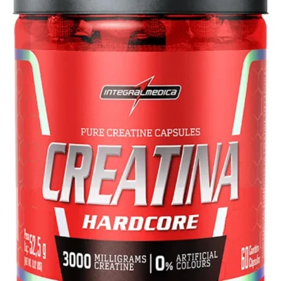 Creatina Integralmedica 100% Pura 60 Cápsulas - Aumento de Resistência e Desempenho para Atletas e Treinos Intensos