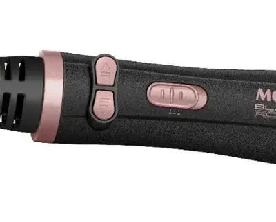 Escova Rotativa Mondial Ceramica Tourmaline Ion 3x1 Erb-01 Rosa 127/220v