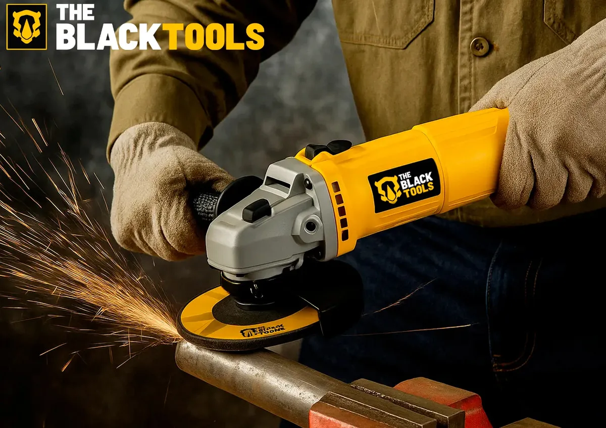 Esmerilhadeira Lixadeira Angular 780w 115mm 4.1/2 The Black Tools - vista lateral - foto 2 de 6