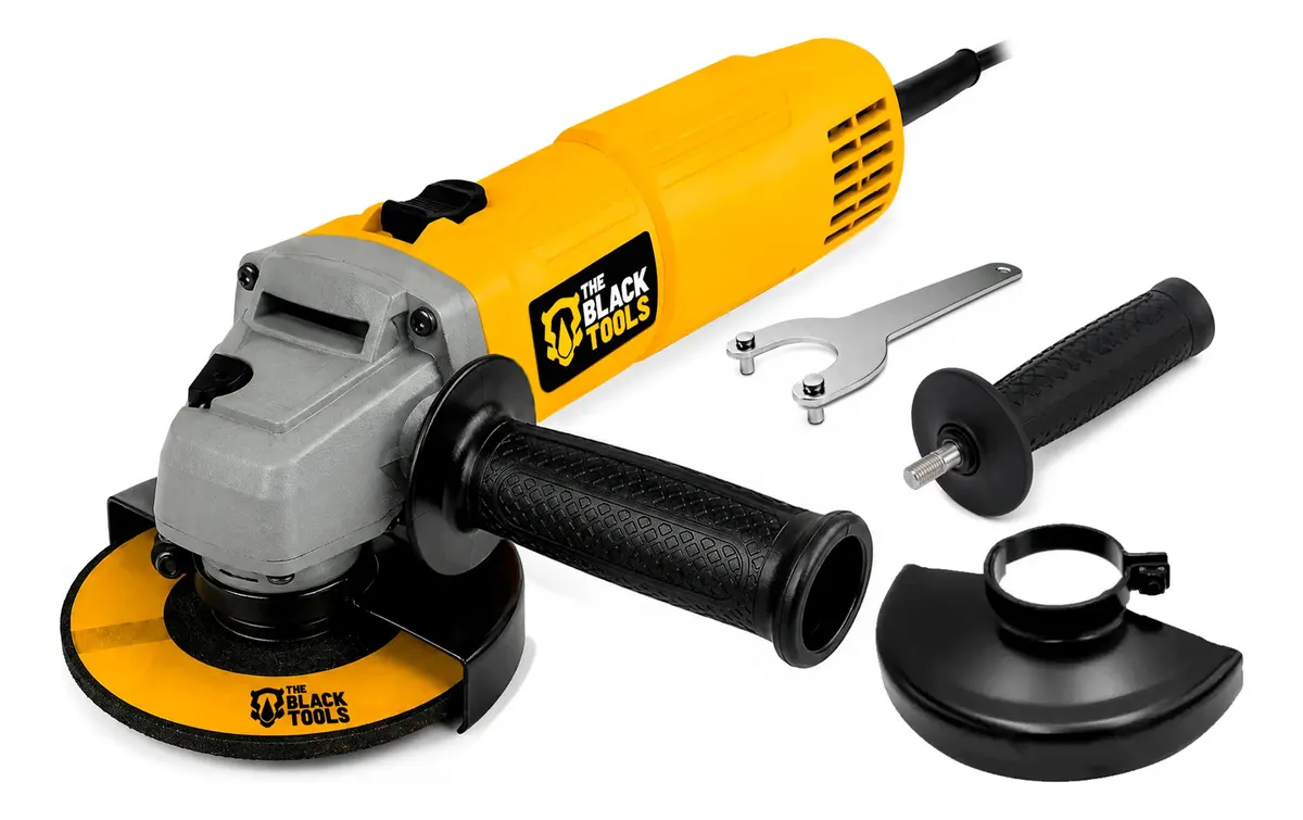 Esmerilhadeira Lixadeira Angular 780w 115mm 4.1/2 11000rpm Bta800 The Black Tools - Amarelo