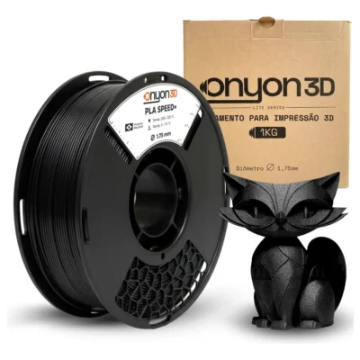 Filamento Pla Plus 1kg Impressão 3d Nacional - Cores Cor Preto