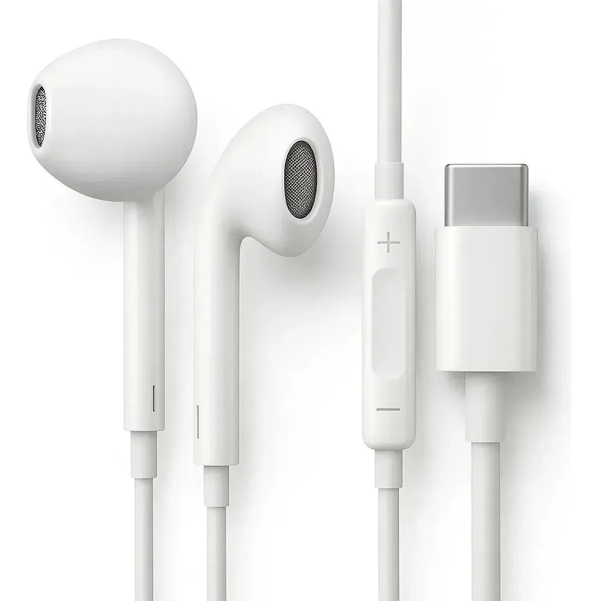 Fones De Ouvido Usb-c Tipo C Com Microfone Integrado Som Estéreo Alta Qualidade Controle - ELETRIC TECK FoNes de Ouvido