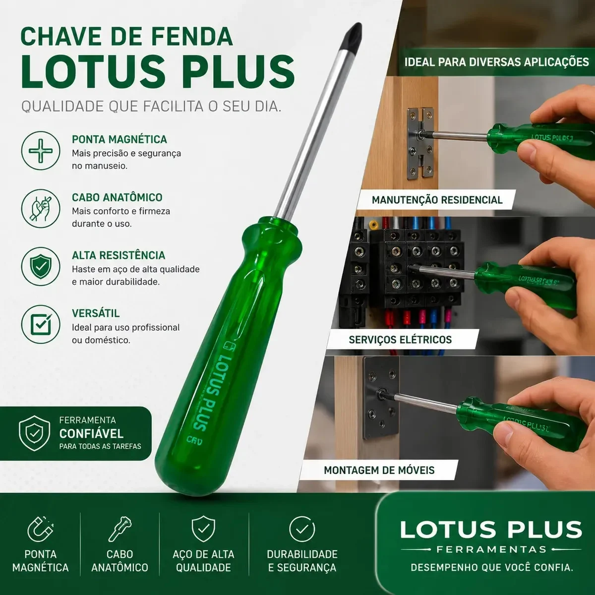 Jogo Chave de Fenda e Philips Lotus - detalhes - foto 3 de 4