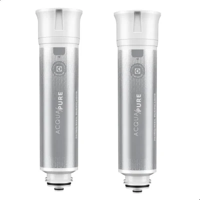 Kit 2 Refil De Água Acqua Pure Electrolux Pe12a Pe12b Pe12g PC01X, Cor Marrom-claro