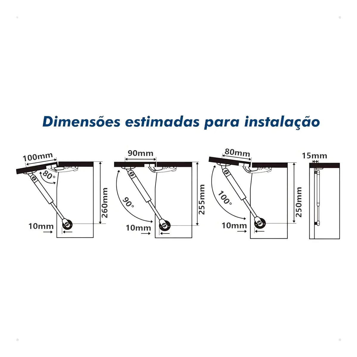 Kit 4 Pistão A Gás 100n Metalnox - detalhes - foto 3 de 3