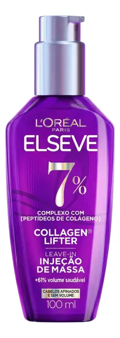L'oréal Paris Elseve Collagen Lifter Leave-in Sérum Capilar Para Cabelos Finos Injeção