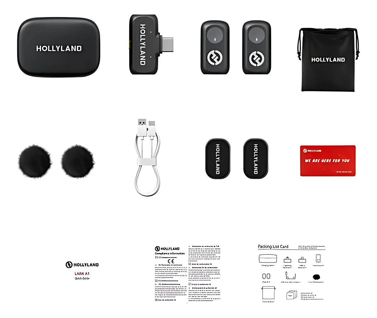 Microfone Hollyland Lark A1 Duo Usb-c - outro ângulo - foto 4 de 4
