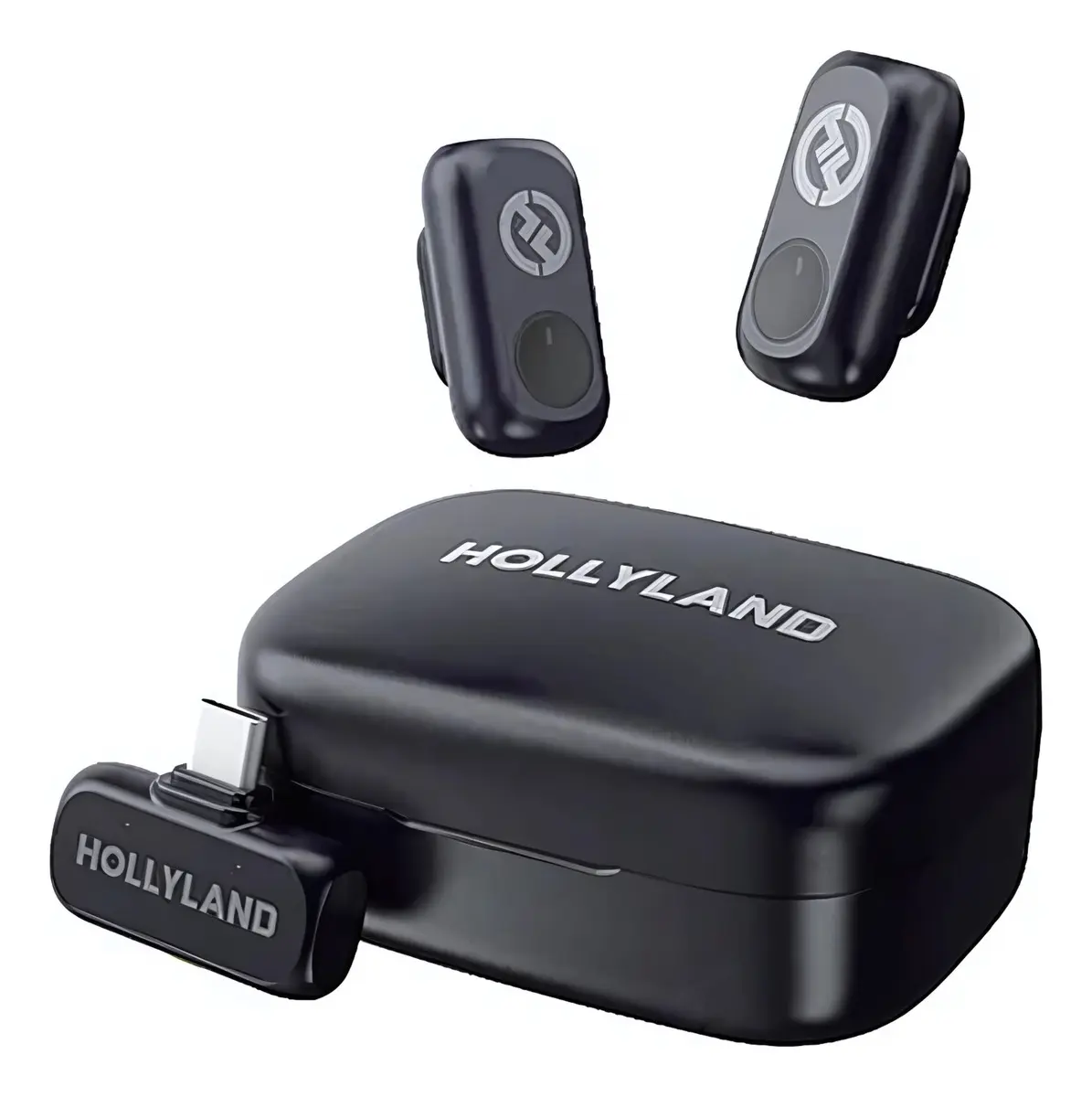 Microfone Hollyland Lark A1 Duo Usb-c cor Preto - Lark A1 USB-C