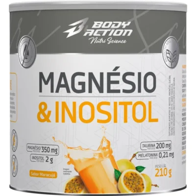 Mineral/Vitamina Bodyaction Nutri Science Magnésio E Inositol Taurina Melatonina 210g em pó sabor Maracujá x 210g