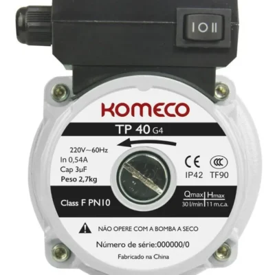 Pressurizador Chuveiro Mini Bomba Komeco Tp 40 Bivolt