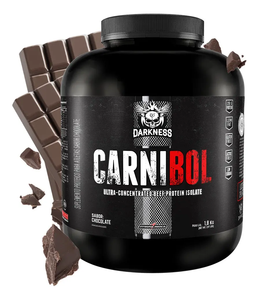 Proteína Darkness Carnibol Beef em pó - vista lateral - foto 2 de 4