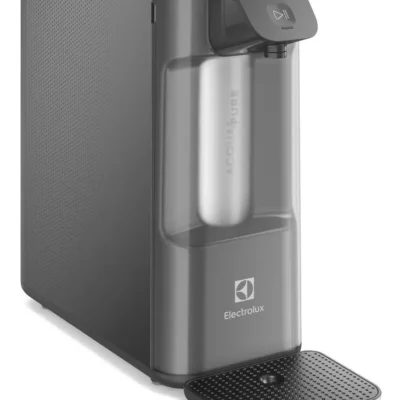 Purificador de Água Gelada Fria e Natural Elétrico Compacto Eletrônico placa Filtro refil 6 meses ou 3000l Painel Touch Bivolt Cinza PE12G Electrolux