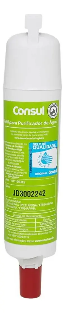 Refil Filtro Cix06ax Purificador de Água Consul - vista lateral - foto 2 de 4