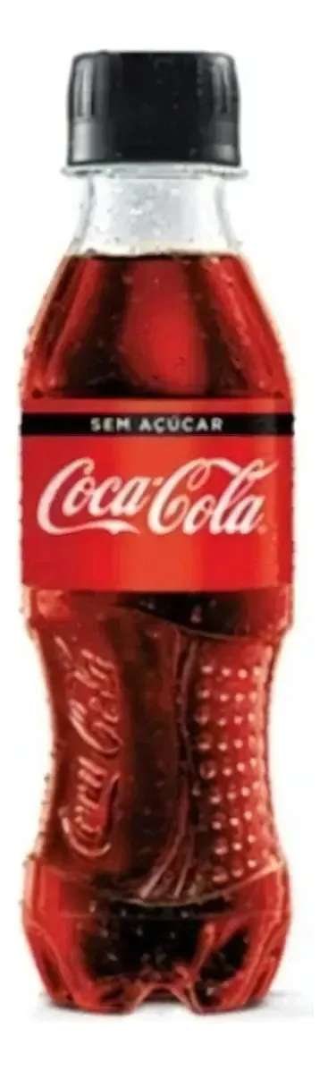 Refrigerante Zero Açúcar Coca-Cola Mini Garrafa - outro ângulo - foto 4 de 4