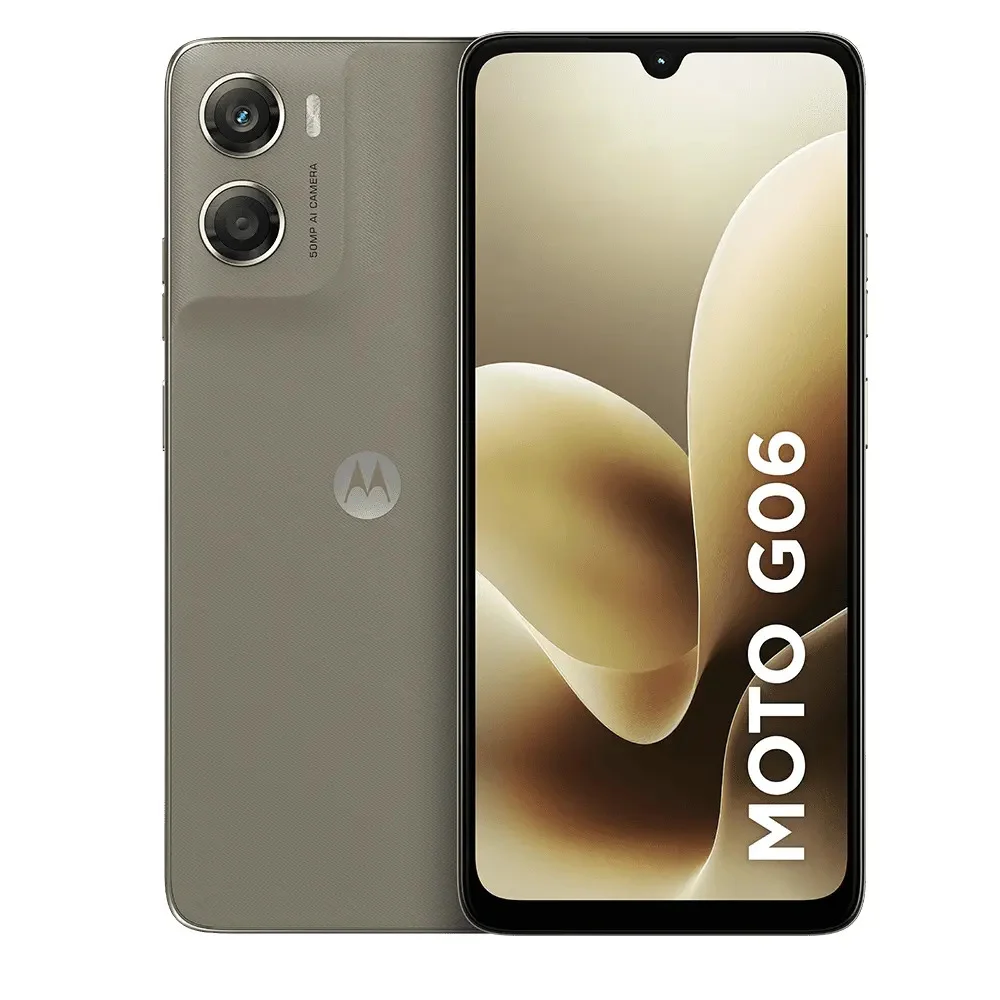 Smartphone Motorola Moto G06 - 256gb 12gb (4gb Ram + 8gb Ram Boost), e Camera 50mp Com Ai - Bege