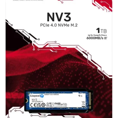 SSD Kingston NV3 1TB M.2 2280 PCIe 4.0 NVMe 6000 MB/s