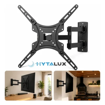 Suporte Tv Tri - Articulado 14 A 58 Polegadas Universal Braço Longo Reforçado Regulável E Inclinável Tv Lcd Led Plasmas Cor Preto