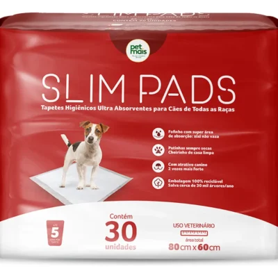 Tapete Higiênico Efficient Slim Pads 80x60cm 30 unidades Petmais