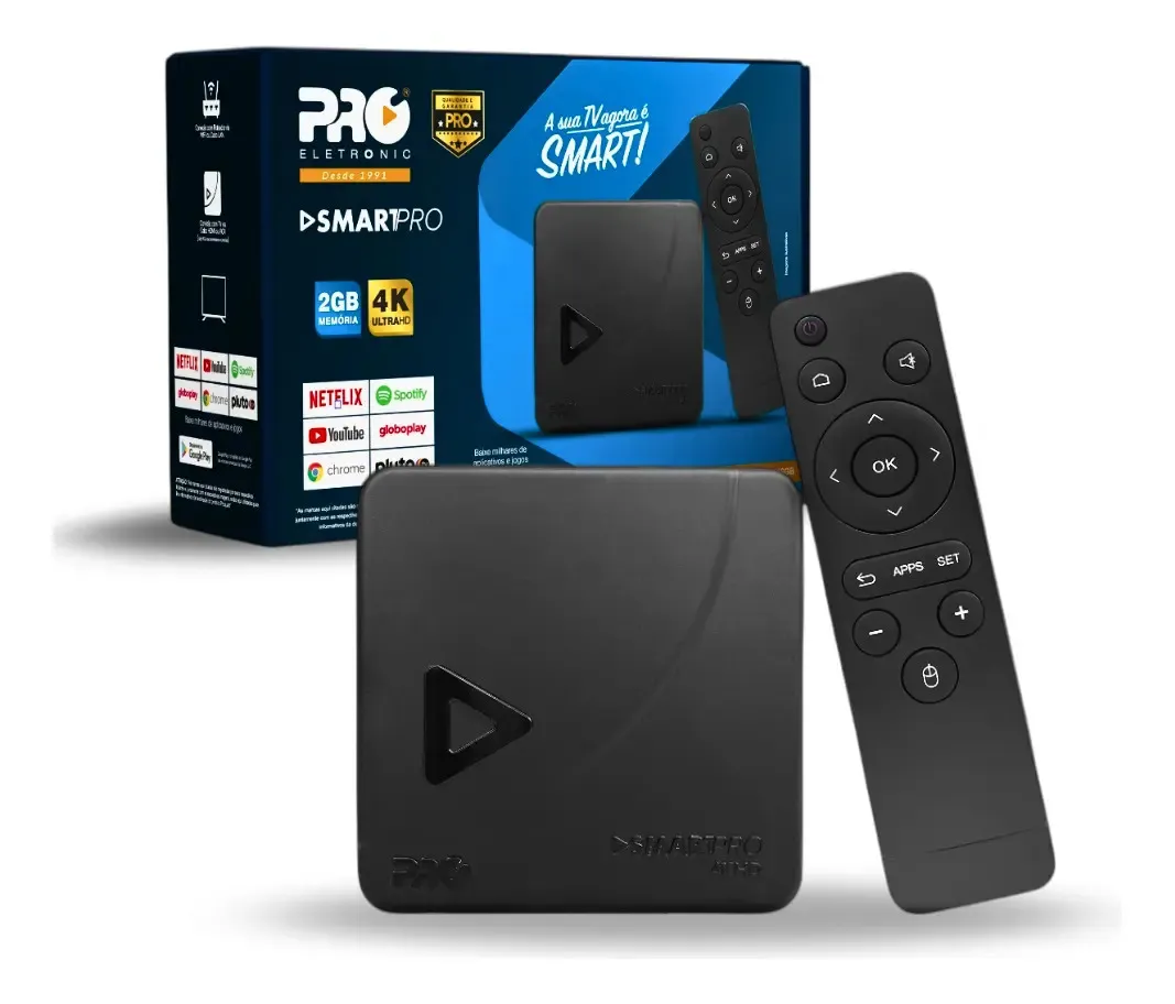 TV Box Proeletronic SmartPro PROSB-3000 4K, - detalhes - foto 3 de 4